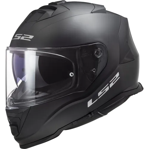 LS2 STORM II Motorradhelm - Matt Black, Größe S - Integral-Motorradhelm aus KPA-Polycarbonat, leicht und schlagfest mit optimierter Stoßdämpfung, ideal für Sicherheit und Komfort auf der Straße.