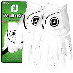 Footjoy WeatherSof Herren Golfhandschuh, Weiß, 2 Stück von FootJoy