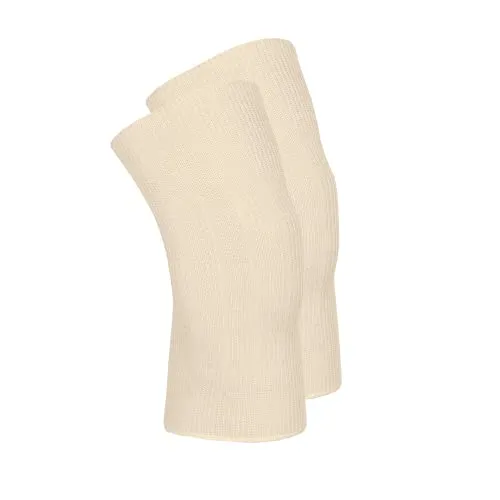 wobera Gelenkwärmer oder Pulswämer in der leichten Ausführung mit 70% Schurwolle kbT und 30% Seide (Gr. 3, Farbe: naturweiß)