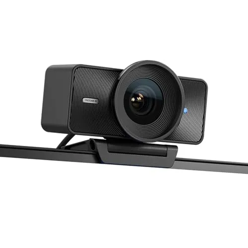 Elgato Facecam 4K 60FPS Webcam Schwarz - Webcam mit beeindruckender 4K Videoauflösung und 60 FPS für gestochen scharfe Streams und Videokonferenzen, ideal für Content Creator und Profis.
