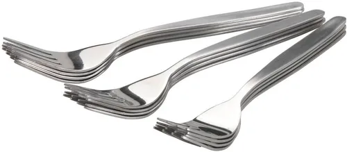 MÄSER Tafelgabel 200 (12 Stück) - Edelstahl, spülmaschinengeeignet - Tafelgabeln, 12-teiliges Set aus hochwertigem Edelstahl, spülmaschinengeeignet für einfache Reinigung und elegantes Design.