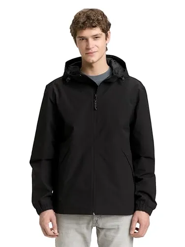 TOM TAILOR Outdoorjacke schwarz L (50/52) - Stylische Outdoorjacke für Herren in Schwarz, ideal für Freizeit und Abenteuer. Robustes Material sorgt für Komfort und Langlebigkeit. Pflegeleicht und vielseitig einsetzbar.