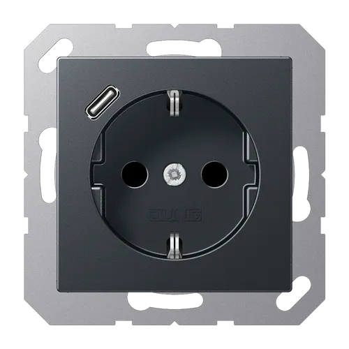 Jung Steckdosen Schwarz von Jung