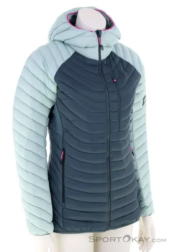 Dynafit Radical Down RDS Hood Damen Isolationsjacke - Blau - Größe 36 - Funktionsjacken für Damen, ausgestattet mit hochwertiger RDS Daunenisolierung für optimale Wärme und Komfort beim Outdoor-Sport.