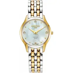 Damenarmbanduhr ROAMER 547857 47 25 50 Gold klassisch mit Diamanten