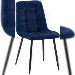 Esszimmerstuhl Antibes, Blau, 45x84 cm in blau von CLP