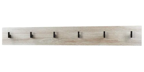 Vladon Garderobenpaneel Linea V1 – Wandgarderobe mit 6 Kleiderhaken