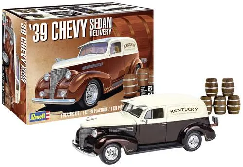 Revell 14529 1939 Chevy Sedan Delivery Automodell Bausatz 1:24 - Sonstige Kategorie, ideal für Bastler mit Liebe zum Detail und individuellem Hot Rodding - inklusive abnehmbarer Motorhaube und leistungsstarkem 427-Kubikzoll-V8-Motor.