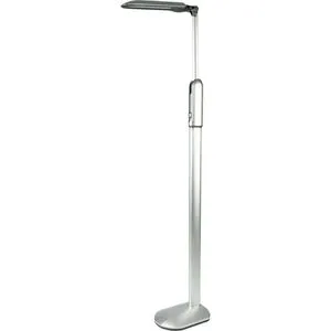 Eschenbach Pure Vision LED XL Standleseleuchte (16030) - Stehleuchten für blendfreies Lesen, höhenverstellbar von 117 cm bis 151 cm, mit flexiblen Lampenschirm für perfekte Ausleuchtung.