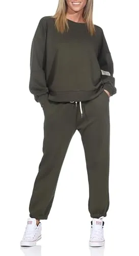 simaranda Damen Jogginganzug – Bequemer Zweiteiler für Sport und Freizeit - Streatwear Trainingsanzüge für Damen, aus hochwertigem Mischgewebe, ideal für Yoga, Pilates oder einfach zum Entspannen zu Hause.