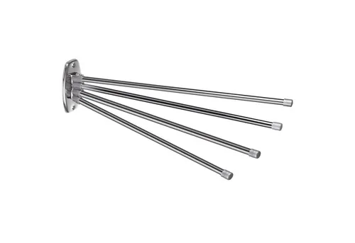 ABJ Handtuchhalter, Arme mit 45 cm Länge [Varianten mit 3 o. 4 Armen] um 180 Grad drehbar