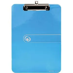 Herlitz Klemmbrett 11205671, easy orga to go, A4, Kunststoff, blau transparent