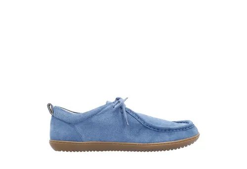 Groundies Mokassin Cricket (Zero Drop, Veloursleder) blau Herren, Größe 41 (US: 8) - Klassischer Mokassin mit TrueSense Technologie für maximale Flexibilität. Ideal für Alltag und elegante Anlässe, bietet er einen breiten Zehenbereich für natürlichen Komfort und eine leichte Sohle für unbeschwertes Gehen.