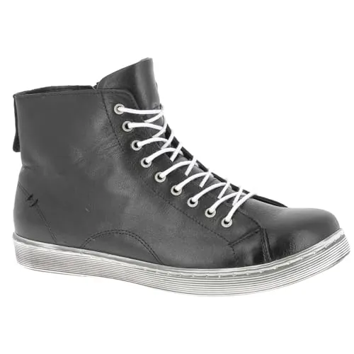 Andrea Conti Damen High Top Sneaker schwarz/weiß, 39 EU von Andrea Conti