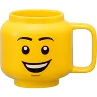 LEGO Keramiktasse Happy Boy, klein gelb in gelb von Room Copenhagen