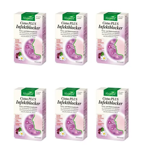 Produktbild 6x Alsiroyal Cistus PLUS Infektblocker 6x30 Tabletten (0,56 EUR/)