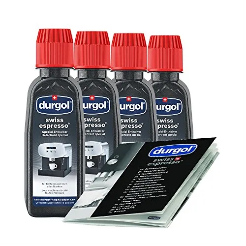 Tchibo Durgol Swiss Espresso Spezial-Entkalker, 4 Flaschen à 125ml, für Kaffeemaschinen