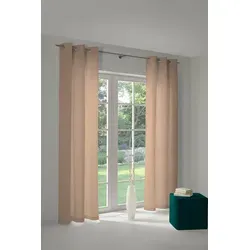 Adam Vorhang Uni Collection (1 St), Ösen, blickdicht, Jacquard, aus 100% Bio-Baumwolle braun 145 cm x 225 cm