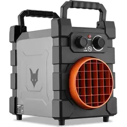 FUXTEC Elektroheizer FX-EH3 – 3000W Heizstrahler - Heizstrahler für Werkstatt und Hobbyraum, bietet flexible Heizstufen und ein stufenlos regulierbares Thermostat für konstante Wärme. Überhitzungsschutz sorgt für Sicherheit.