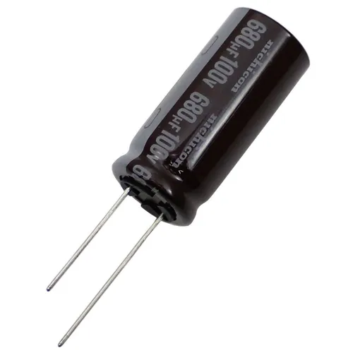 5x Elko Kondensator Radial 680µF 100V 105°C 16x35,5mm UPS2A681MHD 680uF