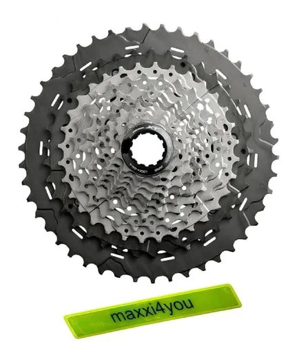 maxxi4you Schaltwerk Shimano Kassetten 11-Fach Deore XT M8000 11-46 Zähne inkl. Reflexband