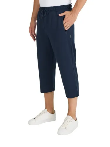 COMEOR 3/4-Sweathose Herren Bermuda Capri Shorts 3/4 Sommerhosen mit Reißverschluss Mit Reißverschlusstaschen
