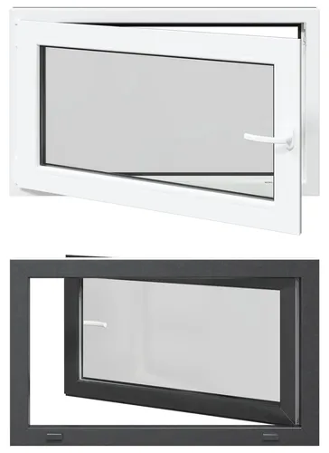 vidaXL Kellerfenster RISOR Anthrazit 100 x 60 cm