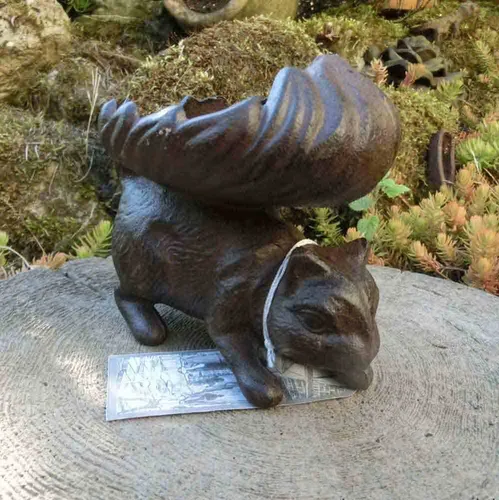 Vogeltränke Vogel Vogelbad Futterschale Tränke Eichhörnchen Gusseisen FB265