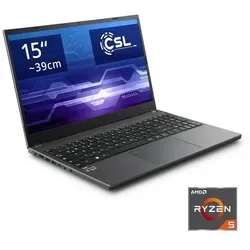 CSL R'Evolve C15 5500U / 8GB / 2000GB / Windows 11 Home Notebook (39,6 cm/15,6 Zoll, AMD Ryzen 5 5500U, Radeon Graphics, 2000 GB SSD) silberfarben