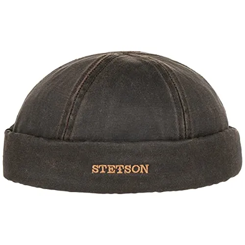 Stetson Vangordon CO/PE Docker Mütze - Braun - L - Strickmützen für Herren mit UV-Schutz LSF 40+, bequemem Futterband für stabilen Sitz und modischer Briefumschlag-Breite von ca. 4 cm.