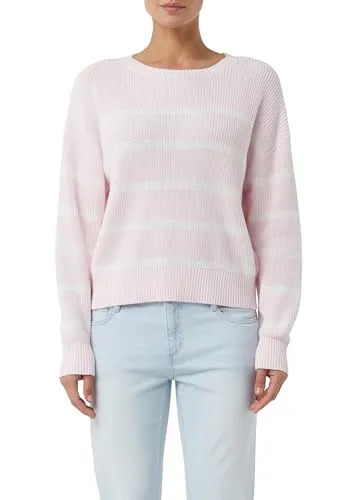 Damen Strickpullover COMMA CASUAL IDENTITY, Gr. S, rosa - Stylischer Damen Strickpullover im Loose Fit aus 100% Baumwolle, atmungsaktiv und bequem, ideal für jeden Anlass.