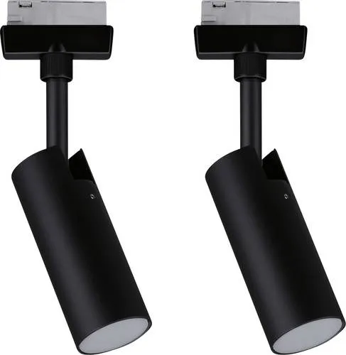 Paulmann 41304 URail Hochvolt-Schienensystem-Set - Schienensysteme mit 9 W LED in mattem Schwarz, ideal für stilvolle Lichtakzente und kompatibel mit den meisten URail Artikeln.
