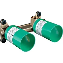 AXOR Grundkörper für Einhebel-Waschtischmischer Unterputz - Sanitärinstallation mit Spülblock, variable Positionierung des Mischsystems für flexible Installation links oder rechts des Auslaufs.