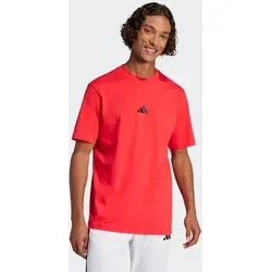 adidas Herren Essentials SMALL Logo Tee in pink von adidas