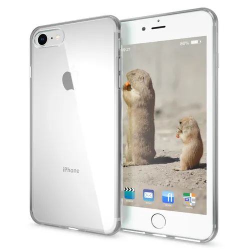 NALIA Transparente Silikonhülle iPhone SE 2022 / SE 2020 / 8 / 7 Case Anti-Gelb