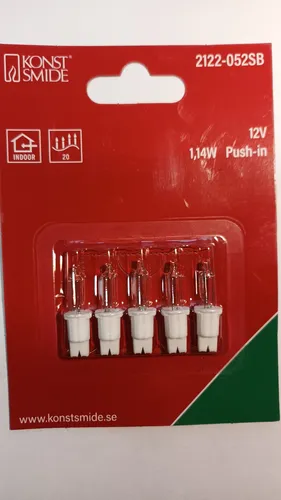 KONSTSMIDE Ersatzlämpchen 2122-052 12V 1,14W klar von Konstsmide