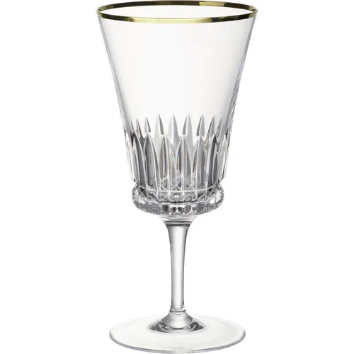 Villeroy & Boch Grand Royal Gold Wasserkelch Set 2tlg. 20cm - Edles Gläser Set aus mundgeblasenem Kristallglas mit extravagantem Goldrand - perfekt für besondere Anlässe und stilvolle Tischdekoration.