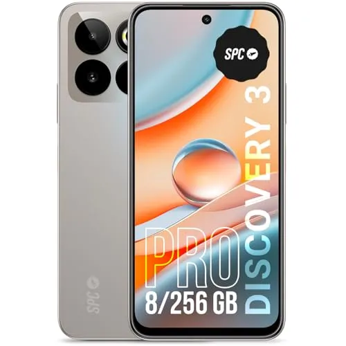 SPC Discovery 3 Pro Smartphone – Octa Core, 8 GB RAM, 256 GB, Weiß - Handys ohne Vertrag mit 8 GB RAM für flüssiges Multitasking und 256 GB Speicher für alle Ihre Daten. Das 6,7 Zoll Display bietet ein großartiges Seherlebnis.