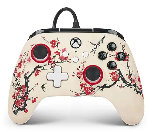 PowerA Advantage Xbox Series XS Gaming Controller - Krieger Nirwana Heldenreich - Gaming-Zubehör mit programmierbaren Tasten, LED-Hintergrundbeleuchtung und ergonomischem Design für ein unübertroffenes Spielerlebnis.