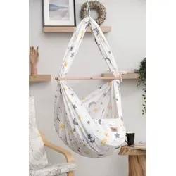TeppichHome24 Federwippe BT003*Mond - Die Federwiege für entspannte Schlafmomente! Ideal für Babys bis 15 kg, mit sanften Schwingungen und ergonomischer Liegefläche. Waschbar, inklusive Zubehör und sicher für Ihr Baby.