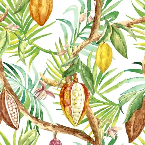 Servietten Blumen Tropische Früchte im Urwald als Tischdeko. Papierservietten mit Motiv. Auch für Decoupage und Serviettentechnik 33x33cm 20