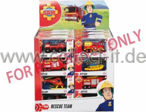 SIMBA Feuerwehrmann Sam Fahrzeuge 1:65 9 Typen 309-3000