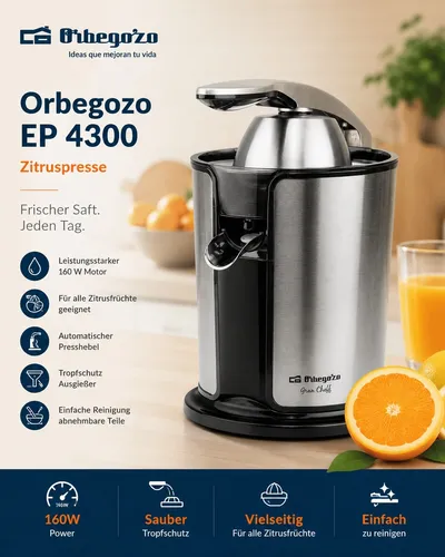 Orbegozo EP 4300 1100W Entsafter von Orbegozo