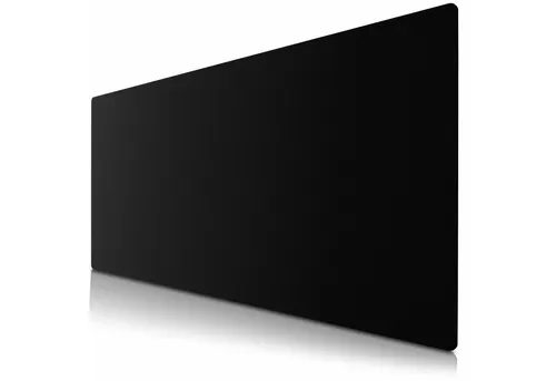 CSL Mauspad XXL Mousepad 900 x 400 x 3 mm, Tischunterlage, Elegante Leder Optik, rutschfest, abwaschbar, Office Schreibtischunterlage, schwarz