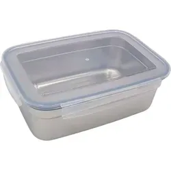 Edelstahl Frischhaltedose 550ml Vorratsdose Brotdose Lunchbox Klickverschluss