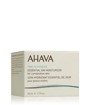 AHAVA Time To Hydrate Essential Day Moisturizer 50 ml für Mischhaut - Tagespflege mit ultraleichter Cremegel-Textur, bietet langanhaltende Feuchtigkeit und hinterlässt eine geschmeidige, pralle und glanzfreie Haut. Ideal für Mischhaut, vegan und PETA-zertifiziert.