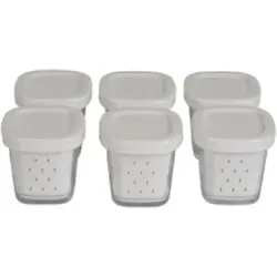 SEB Joghurtgläser aus Glas 140 ml – für Multi Delices Joghurtbereiter - Joghurtbereiter Zubehör, 6 hochwertige Gläser aus robustem Glas für optimale Kompatibilität und einfache Handhabung. Ideal für individuelle Portionen von hausgemachtem Joghurt.