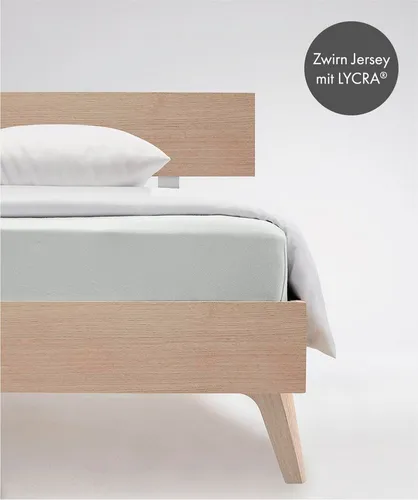 fleuresse Mako-Jersey-Spannlaken Comfort weiß 150x200 cm von fleuresse