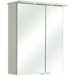 XORA Spiegelschrank DORIA - B/H/T ca. 60,00x78,00x20,00 - Moderne Badezimmerlösung: Der XORA Spiegelschrank DORIA vereint Funktionalität und stilvolles Design. Mit asymmetrischer Schrankfront und integrierter Beleuchtung ein echter Hingucker für jedes Bad!