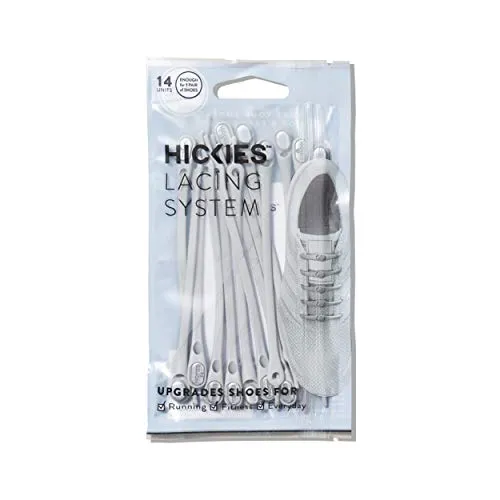 HICKIES Elastische Tie-Free Schuhbänder (2.0 Neu) - Silber in silber von HICKIES